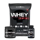 COMBO REFIL WHEY TURBO 907g + BCAA 30TABS + CREATINA 150g - BLACK SKULL