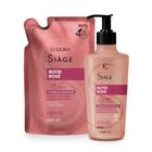 Combo Siàge Nutri Rose: Shampoo 400ml + Refil 400ml