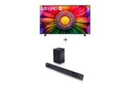 Combo Smart TV LG 75'' 4K UHD UR8750 - HDR WiFi Bluetooth Alexa + Sound Bar LG SQC2