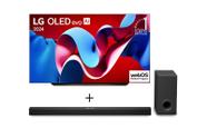 Combo Smart TV LG OLED evo AI C4 4K 83 polegadas 2024 + Soundbar LG S90TY