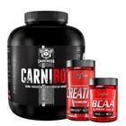 Combo Suplemento em Pó Darkness Carnibol Isolado Hidrolisado 1,8 Kg + Creatina Hardcore + Bcaa