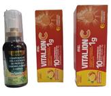 Combo suplemento vitalion c 1g + spray composto de mel prop - VITALION E SAEDRA