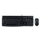 Combo Teclado E Mouse Logitech Mk120 Com Fio Resistente A Respingos