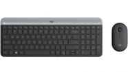 Combo Teclado e Mouse sem fio Logitech MK470 Slim Compacto Padrão USA (sem ç)