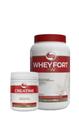 Combo Vitafor Whey Protein 3W Fort Pote de 900g Sabor Baunilha e Creatina 300g 100% Pura