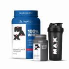 Combo Whey 100% 900g, L-Carnetine 60caps e Coqueteleira 700ml - Max Titanium