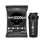 Combo Whey 100%HD Refil 900g e Coqueteleira - BlackSlull