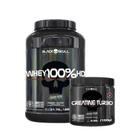 Combo Whey Protein 100%HD 900g e Creatina Turbo de 150g - BlackSkull