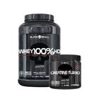 Combo Whey Protein 100%HD 900g e Creatina Turbo de 150g - BlackSkull