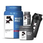 Combo Whey Protein 1kg, Creatina 100g, BCAA 60 Cápsulas e Coqueteleira 700mL - Max Titanium