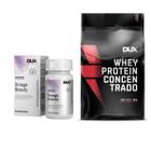 Combo Whey Protein Concentrado 1,8kg + Ômega Beauty com 60 Cápsulas - Dux Nutrition