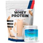 Combo Whey Protein Concentrado 900g Amendoim + Palatinose All Natural 300g Tangerina NEWNUTRITION