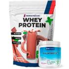 Combo Whey Protein Concentrado 900g Chocolate com Menta + Palatinose 300g Cranberry NEWNUTRITION