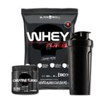 Combo Whey Turbo 907g Chocolate + Creatina Turbo 150g + Coqueteleira - Black Skull