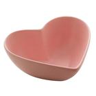 Combuca Bowl Coração Cerâmica Heart Rosa Decoração Mesa Posta 18x16x6cm Lyor
