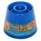 Comedouro Alto Lento Cachorro Dog Eat Pet Games Azul - P