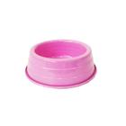 Comedouro Caes Dog Head Aluminio Leve Colorido Rosa Pequeno 1.000ml