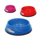 Comedouro Chalesco Antiderrapante para Cães e Gatos - Cores Sortidas - Tamanho 2