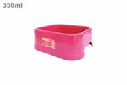 Comedouro E Bebedouro Para Cães E Gatos N1 350ml Rosa - Brinqpet