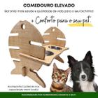 Comedouro e Bebedouro  Regulável para GATOS Duplo