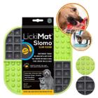 Comedouro e Tapete de Lamber para Cachorro e Gatos Lickimat Slomo Verde