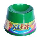 Comedouro Elevado Gatos Pet Games Cat Eat Verde