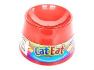 Comedouro Ergonomico Pet Games Cat Eat - Vermelho