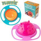 Comedouro giratório de plástico para cachorro tigela 360 anti derramamento fluffie