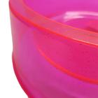 Comedouro Grande 1,9 Litros Rosa Transparente Glitter - Pet Toys