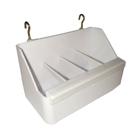 Comedouro italiano com Divisória AnimalPlast - Diversas cores - Branco - Azul