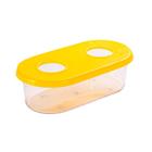 Comedouro Jel Plast Pet Piu Furos sem Gancho para Pássaros - Cores Sortidas - Tamanho P - 2 Furos