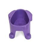 Comedouro Ou Bebedouro Elevado Pet Para Cães 300Ml Lilas