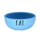 Comedouro Pet Injet Cerâmica Eat Azul para Cães - 390ml