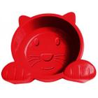 Comedouro Pet Injet Dog Face Vermelho - 600 mL