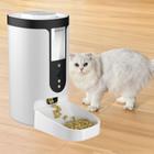 Comedouro Pet Robotizado Alimentador Inteligente 4L APP Câmera Alto Falante Temporizador Cachorro Gato