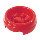 Comedouro plastico Coma melhor furacaopet (vermelho)