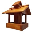 Comedouro Tratador Automatico Casinha De Passarinho Madeira