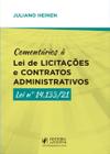 Comentarios a lei de licitações e contratos administrativos (2021) juspodivm