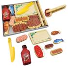 Comida De Brinquedo Kit Churrasco Infantil De Madeira 12 Pçs - Newart