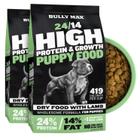 Comida para cães Bully Max Puppy 24/14 com alto teor de proteína 4,54 kg (2x2,27 kg)