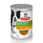 Comida úmida para cães Hill's Science Diet Senior Vitality 7+ Chicken