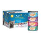 Comida úmida para gatos Catit Divine Shreds em embalagem múltipla de atum gelatinoso