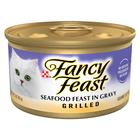 Comida úmida para gatos Fancy Feast Grilled Seafood Feast 85g (pacote com 24)