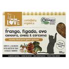 Comidinha Orgânica All Love Frango, Ovo, Brocólis, Aveia & Cúrcuma para Gatos - 900 g