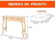 Cômoda 3 Gavetas Aparador Decoração Salas Quartos Madeira mdf