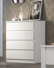 Cômoda 4 Gavetas Valore Branco - Móveis Novo Horizonte