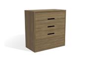Cômoda Com 3 Gavetas e 1 Gavetão Nogueira Kappesberg S824NG