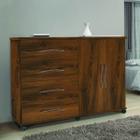 Comoda Com Sapateira 4 Gavetas 2 Portas Bali