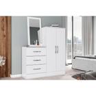 Cômoda de Quarto Briz B700 c/ 2 Portas e 3 Gavetas Branco - Henn