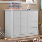 Cômoda Eloá 2 Portas e 4 Gavetas Branco Phoenix Baby